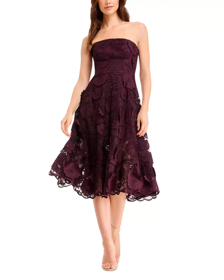 Dress the Population Kailyn Strapless Lace Dress MSRP $498