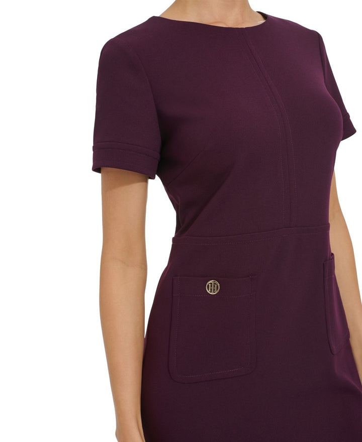 Tommy Hilfiger Women's Patch-Pocket Shift Dress MSRP $99