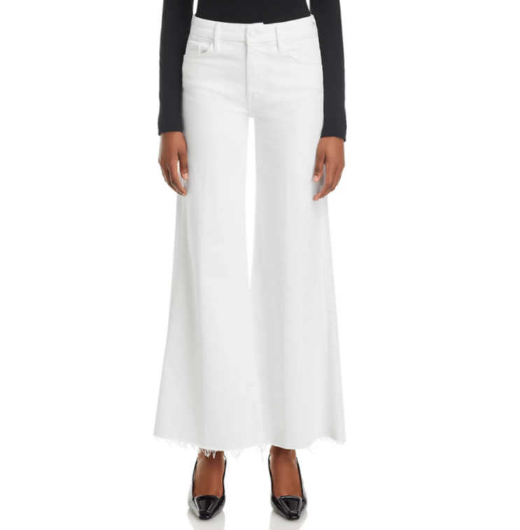 MOTHER The Roller High Rise Wide Leg Jeans MSRP $228