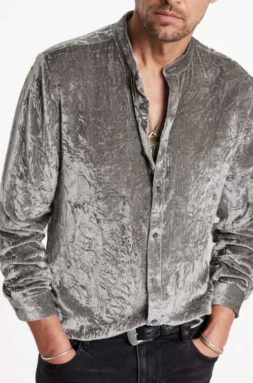 John Varvatos Vigo Velvet Shirt MSRP $528