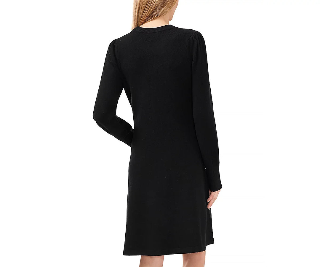 CeCe Bow Applique Sweater Dress MSRP $99
