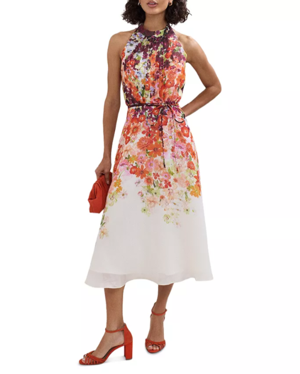 Phase Eight Bethany Floral Print Dress MSRP $350