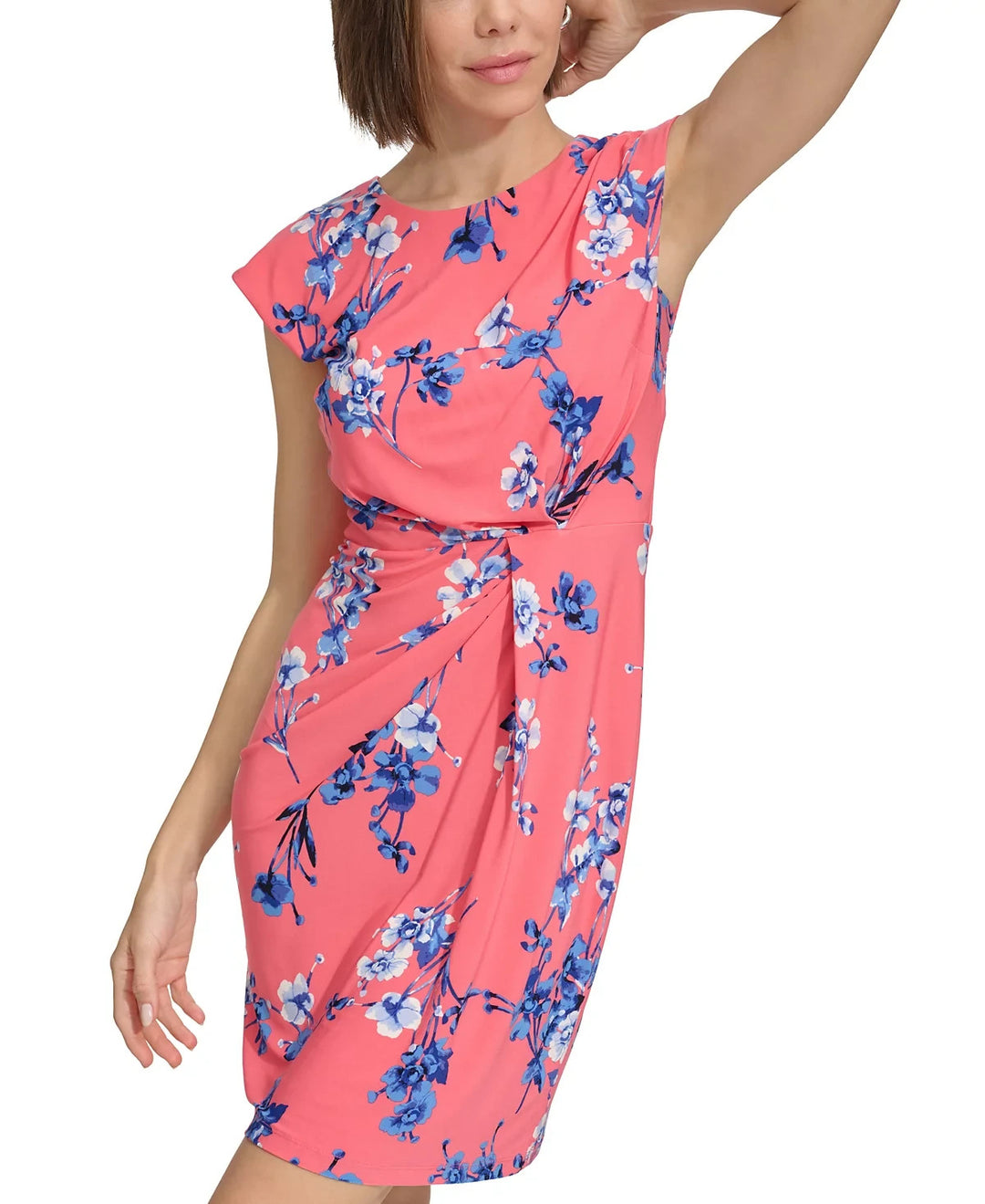 Tommy Hilfiger Wild Flower Twist-Front Dress MSRP $99