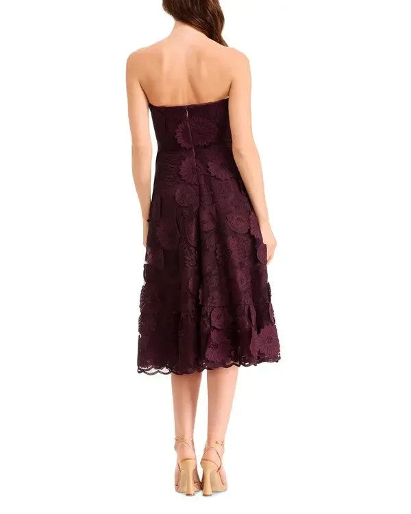 Dress the Population Kailyn Strapless Lace Dress MSRP $498