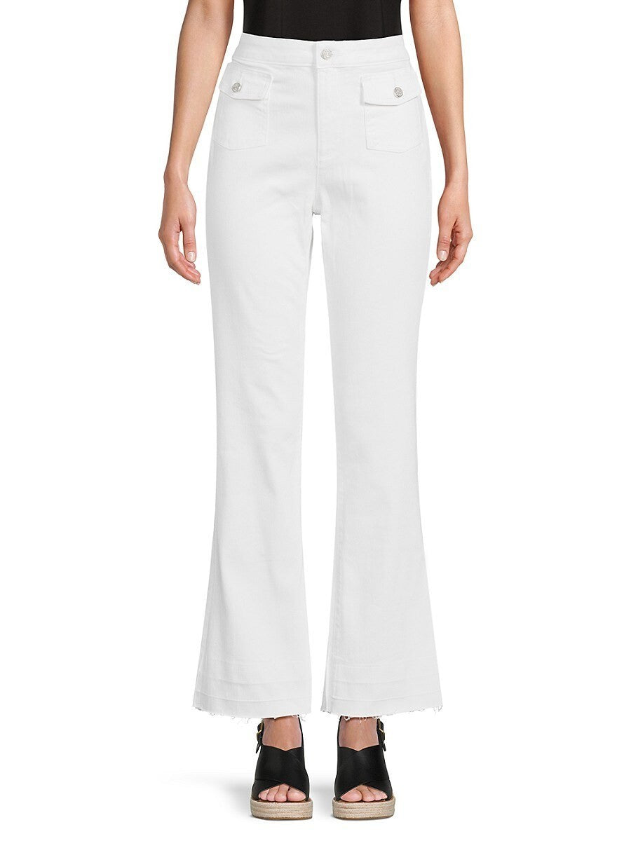 Karl Lagerfeld Paris Women's Flared-Leg Jeans MSRP $129