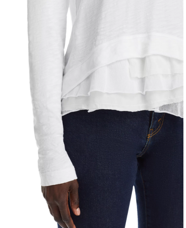 Wilt Boxy Slub Long Sleeve Crewneck Tee MSRP $152