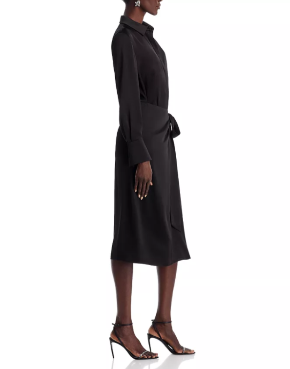 Kobi Halperin Alara Sateen Shirt Dress MSRP $598