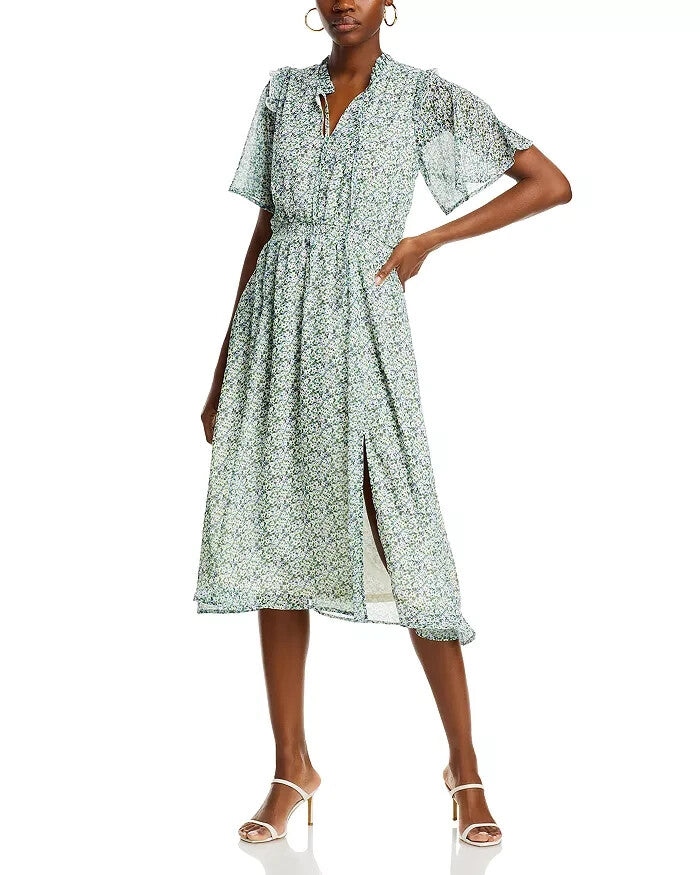 Koko + Mason Short Sleeve Midi Dress MSRP $98 Size L # 14B 1964