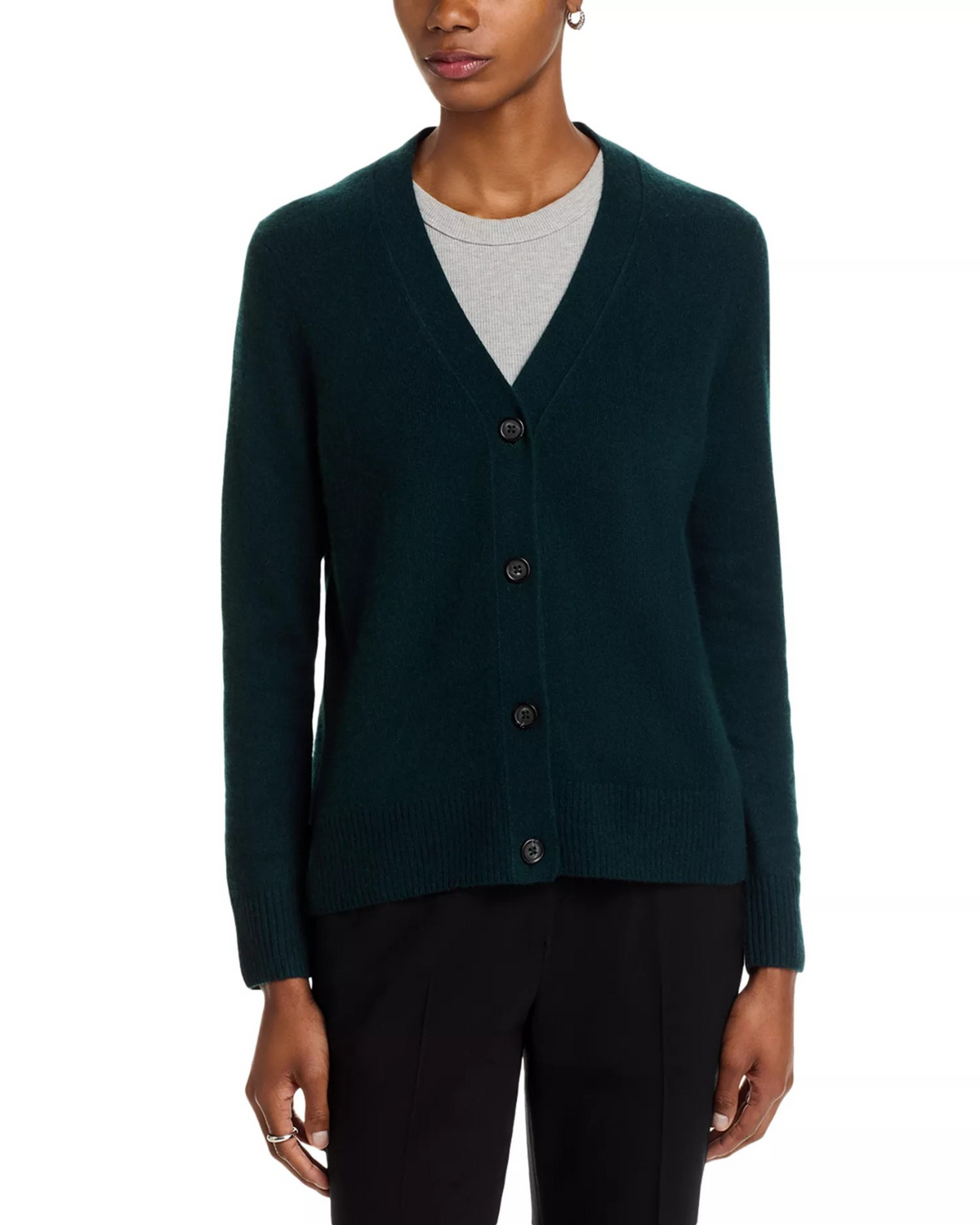 C by Cashmere Grandmother Cashmere V Neck Cardigan MSRP $178