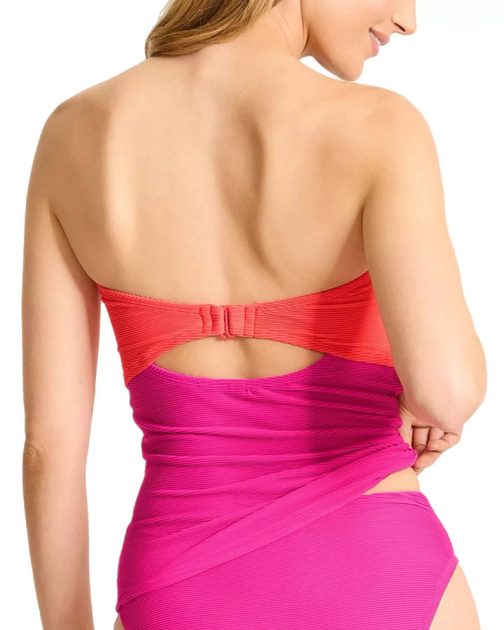 Tommy Bahama Colorblocked Convertible Bandini Top MSRP $118