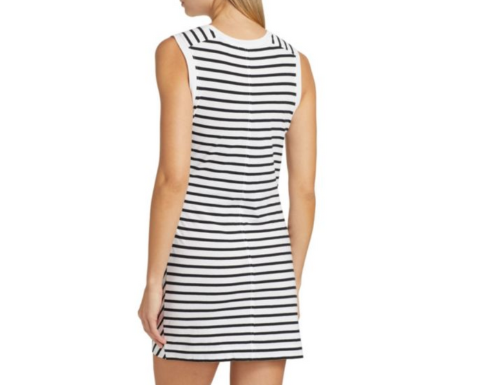 ATM Anthony Thomas Melillo Stripe Jersey Cotton Tank Minidress MSRP $170