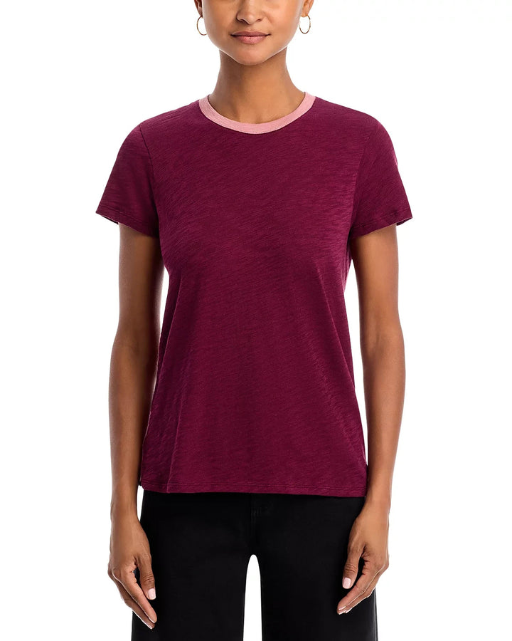 ATM Slub Jersey Schoolboy Crewneck Ringer Tee MSRP $90