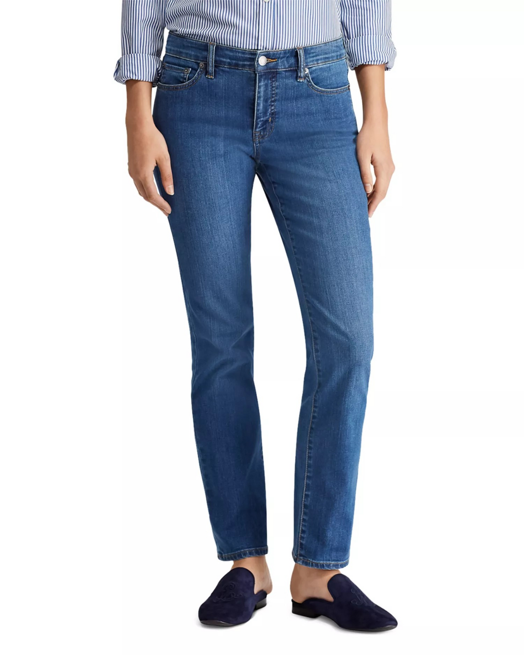 Lauren Ralph Lauren Mid-Rise Straight Jean MSRP $125