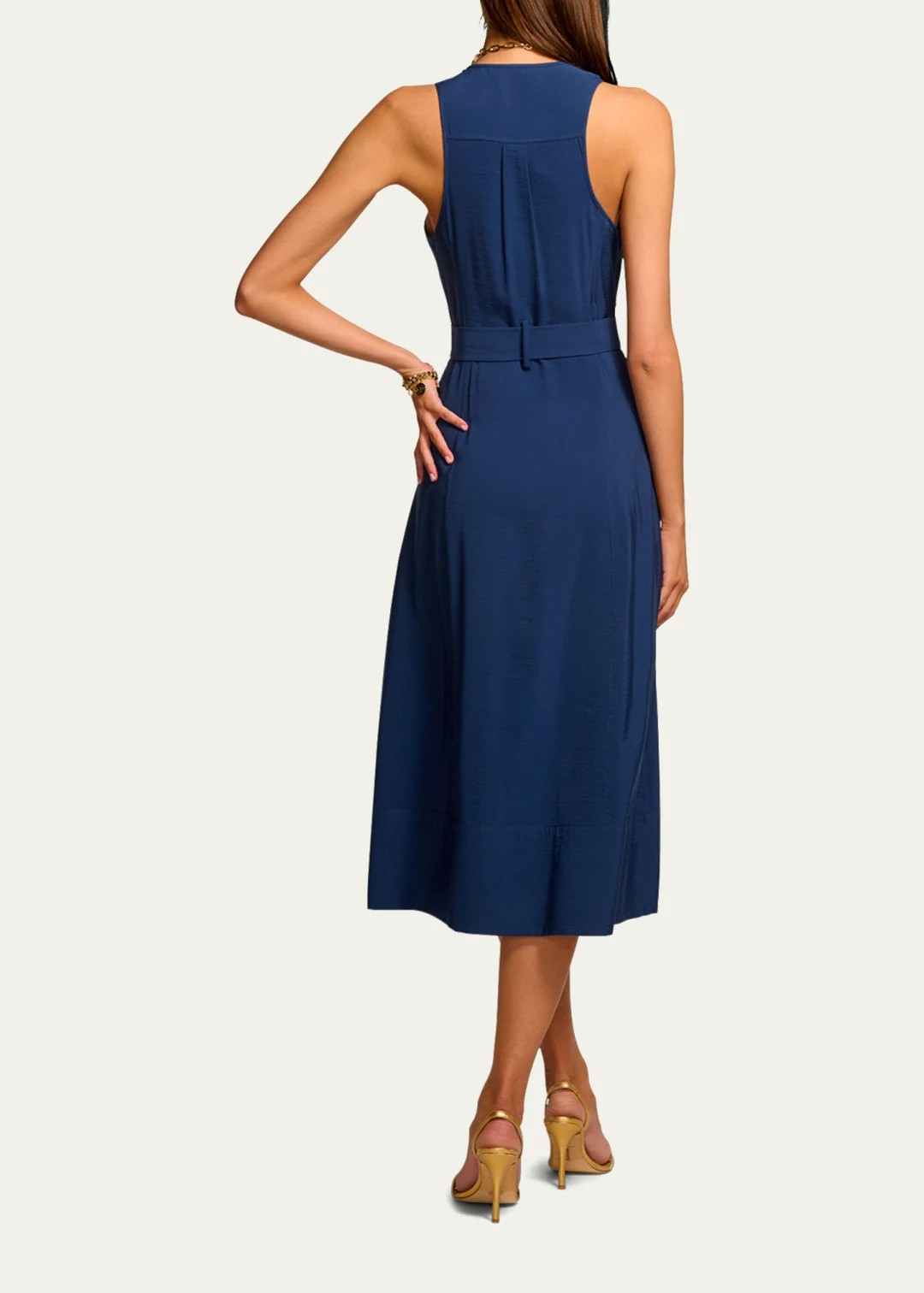 Ramy Brook Nomi Belted Dress MSRP $495