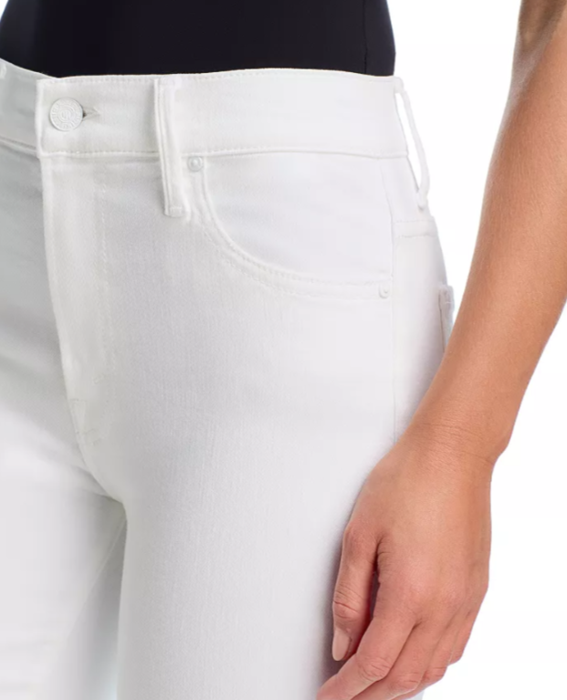 MOTHER Lil Insider Mid Rise Crop Step Fray Jeans MSRP $228