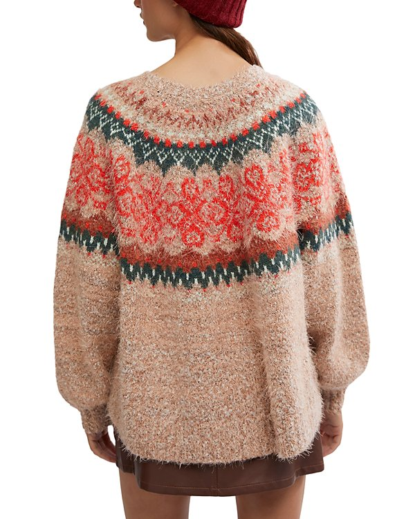 Free People Festive Frost Sweater MSRP $148