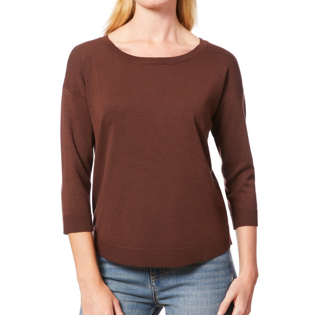 Melissa Paige Women's Boat-Neck Button-Back Sweater MSRP $46.50