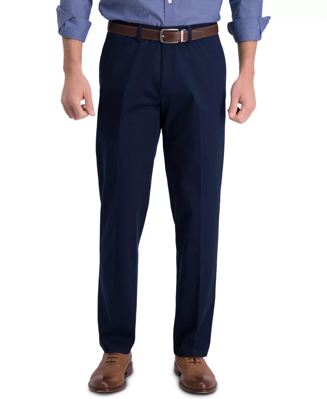 Haggar Men’s Iron Free Premium Khaki Straight-Fit Flat-Front Pant MSRP $80