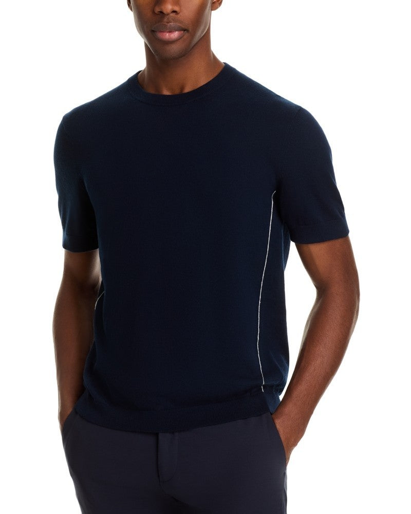 The Men's Store Cotton Cashmere Short Sleeve Sweater Tee MSRP $88
