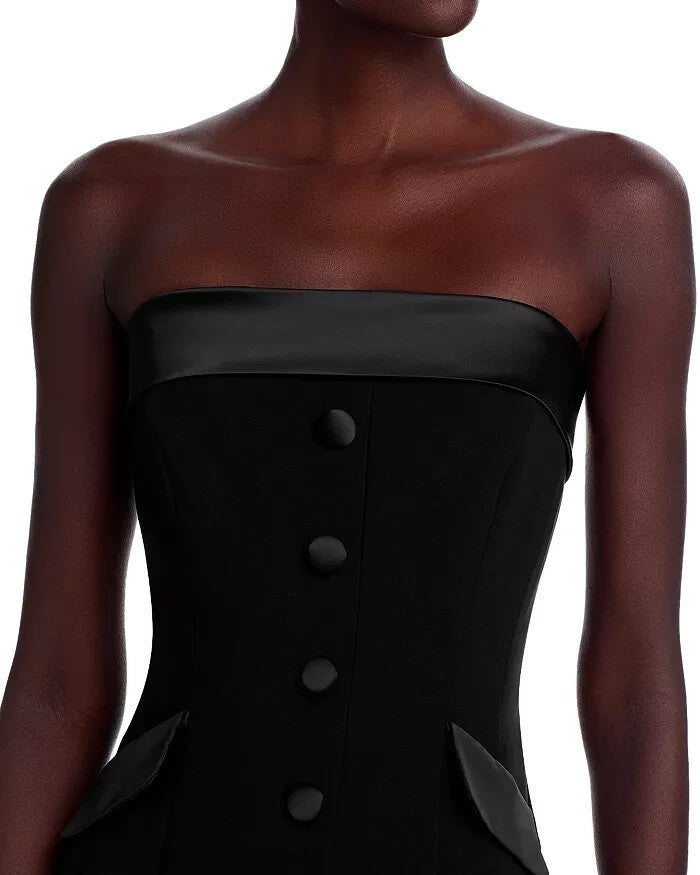 FRENCH CONNECTION Gemma Carey Satin Trim Dress MSRP $138