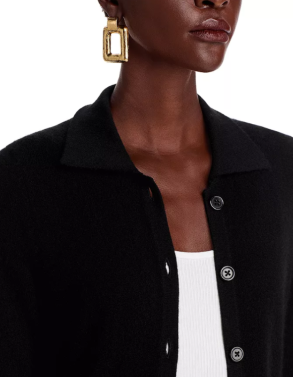 C by Cashmere Button Front Midi Dress Convertible to Open Cardigan MSRP $228