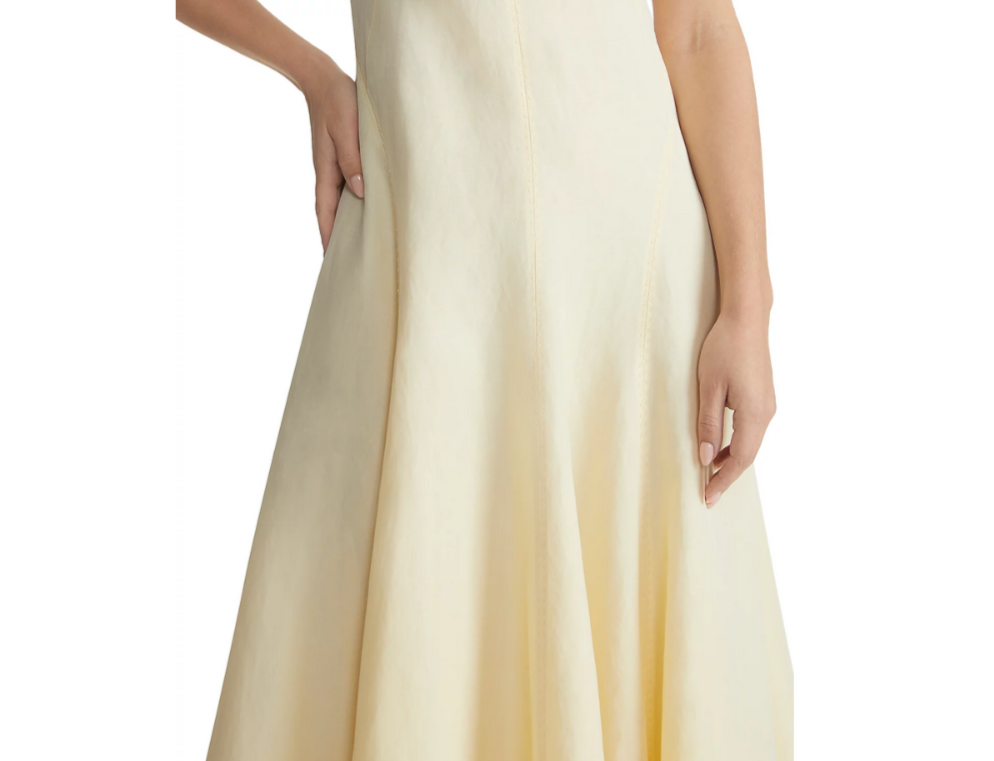 Lafayette 148 New York V Neck Flared Maxi Dress MSRP $1298 DGFOutlet Lafayette 148 New York V Neck Flared Maxi Dress MSRP $1298 DGFOutlet