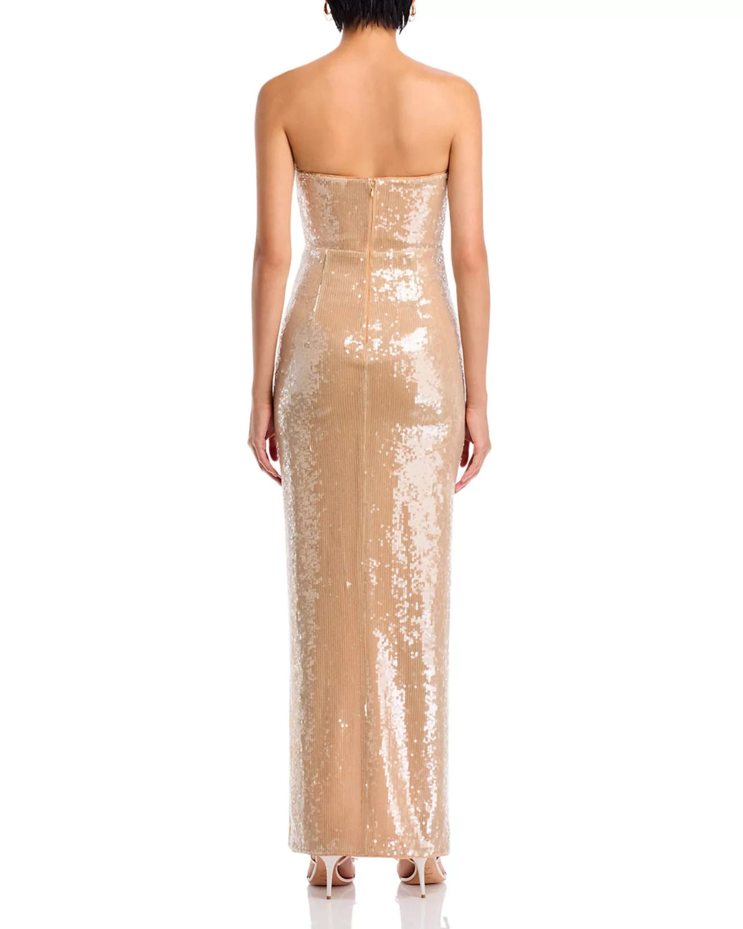 Self-Portrait Strapless Sequin Gown MSRP $870