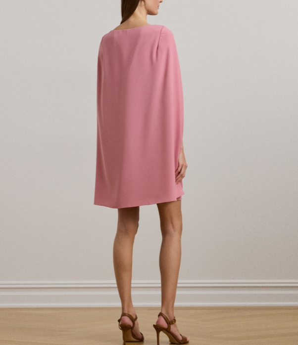 Lauren Ralph Lauren Georgette Cape Dress MSRP $195 DGFOutlet Lauren Ralph Lauren Georgette Cape Dress MSRP $195 DGFOutlet