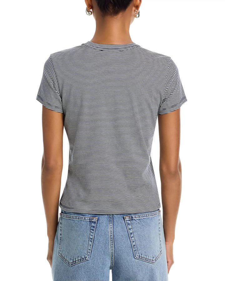FRAME The Stripe Baby Tee MSRP $138