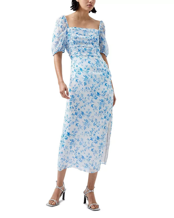 French Connection Catrina Crinkle Dress MSRP $138 Size L