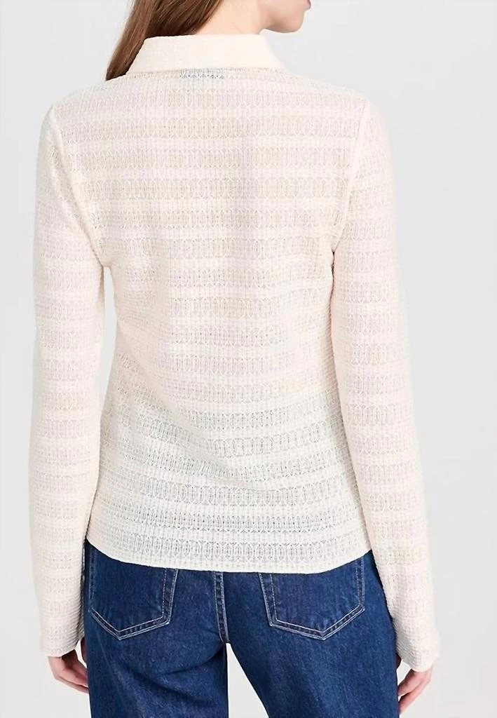 Rag & Bone Julia Long Sleeve Polo MSRP $228