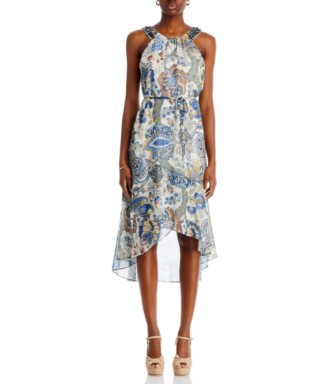 Kobi Halperin Allison Beaded Midi Dress MSRP $598