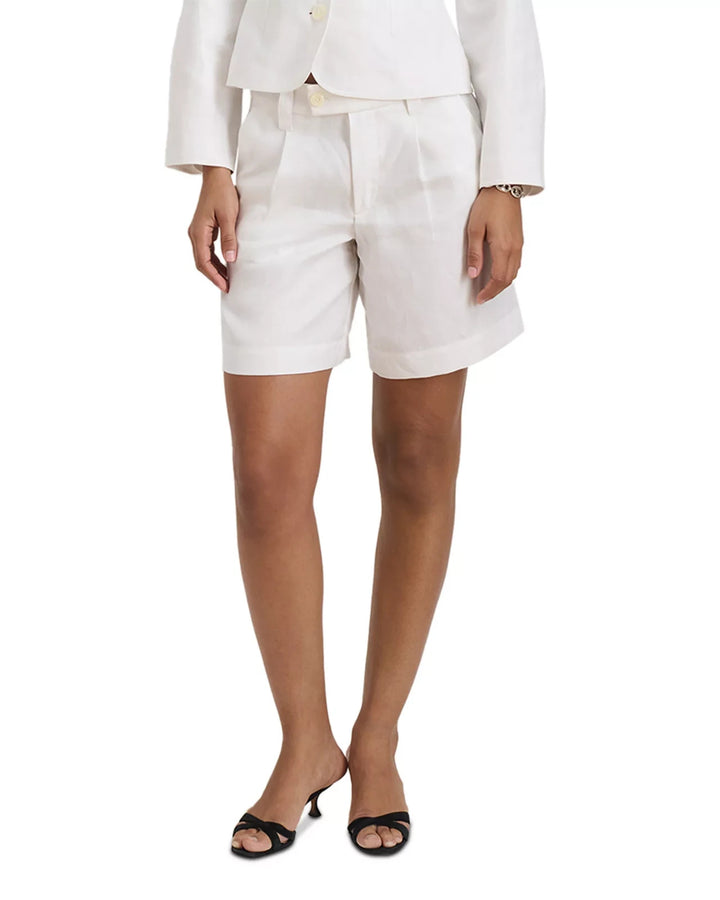 Alex Mill Luna Pleated Linen Shorts MSRP $175