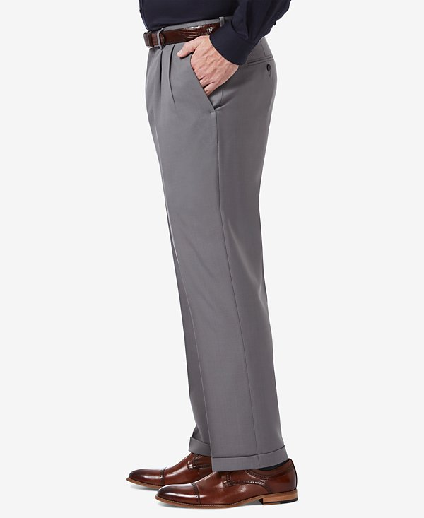 Haggar Men's Premium Comfort Stretch Classic-Fit Solid Dress Pants MSRP $70