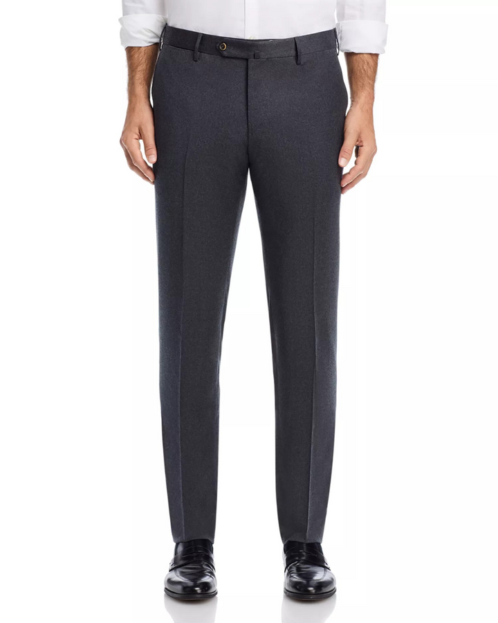 PT Torino Melange Stretch Flannel Slim Fit Trousers MSRP $425