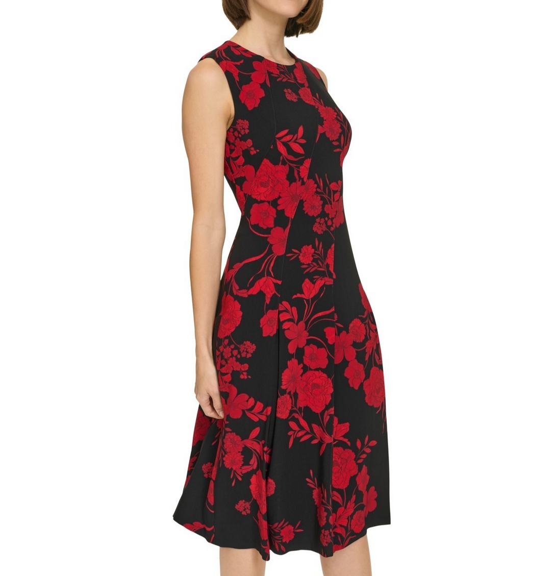 Tommy Hilfiger Sleeveless Printed Dress MSRP $129