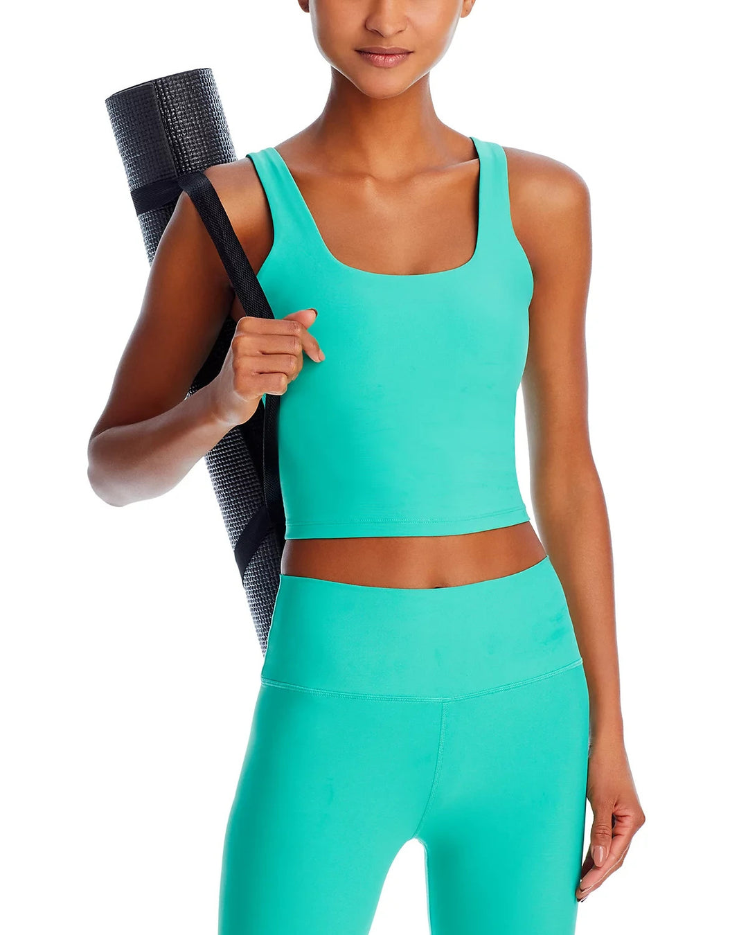 AQUA Athletic Square Neck Meet And Greet Top MSRP $58