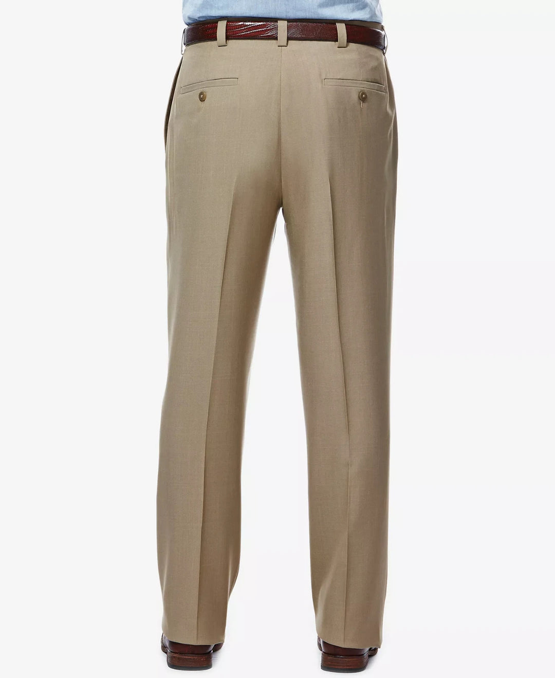 Haggar Men's Eclo Stria Classic Fit Hidden Expandable Dress Pants MSRP $70