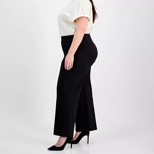 Jones New York Plus Size Pintucked Pull-On Pants MSRP $89.50