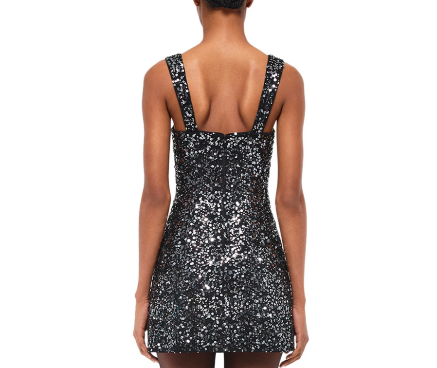 SIMKHAI Benson Sequined Mini Dress MSRP $495