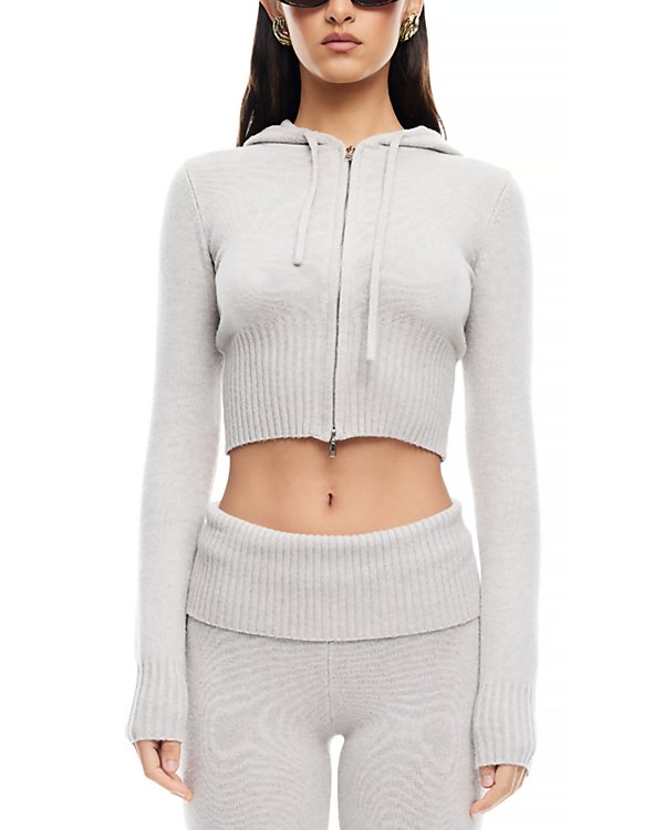 Lioness Muse Knit Zip up Hoodie MSRP $69