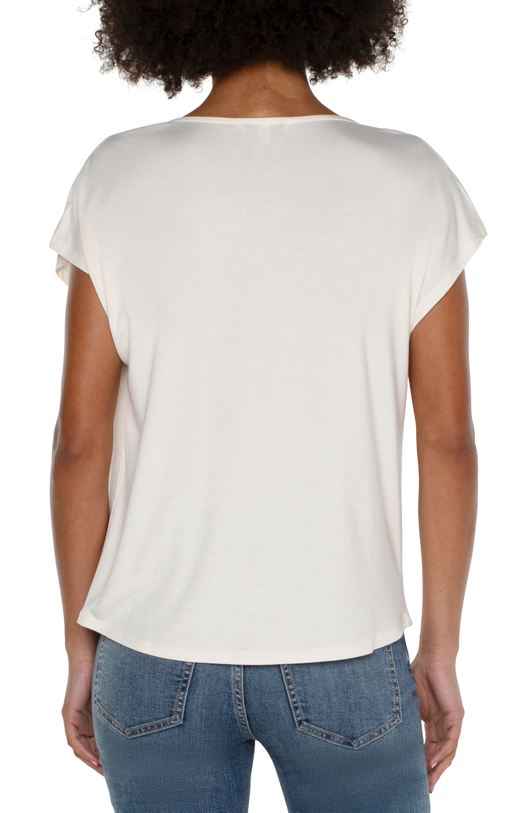 Liverpool Los Angeles Cowl Neck Dolman Short Sleeve Top MSRP$ 48