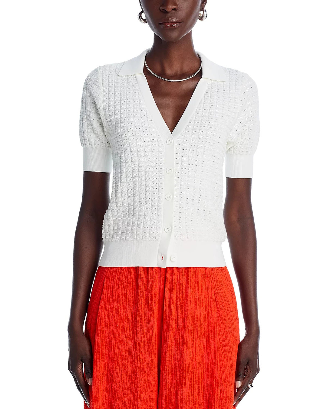 Essentiel Antwerp Knit Polo Top MSRP $195