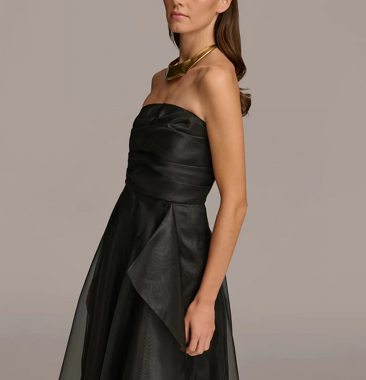 Donna Karan New York Donna Karan Sleeveless Cascade Gown MSRP $299