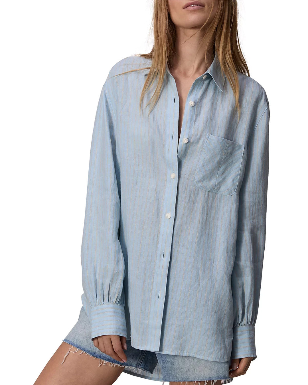 rag & bone Maxine Linen Shirt MSRP $228