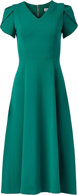Calvin Klein Tulip-Sleeve Midi Dress MSRP $99