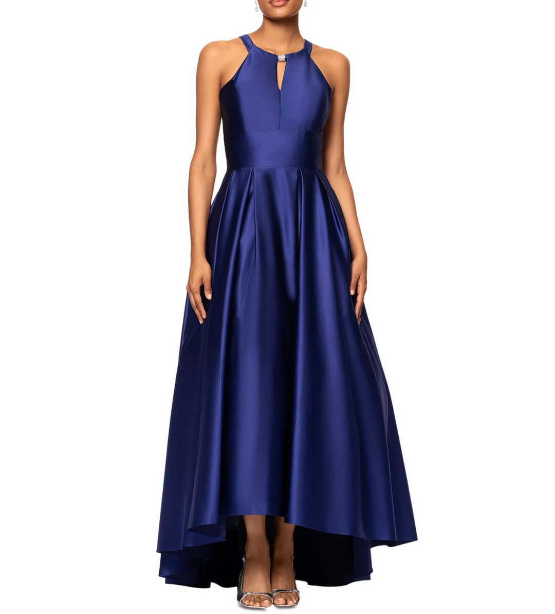 Betsy & Adam Women's Keyhole High-Low Gown MSRP $229
