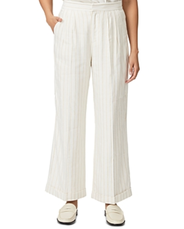 Paige Kennie Pinstriped Ankle Pants MSRP $259