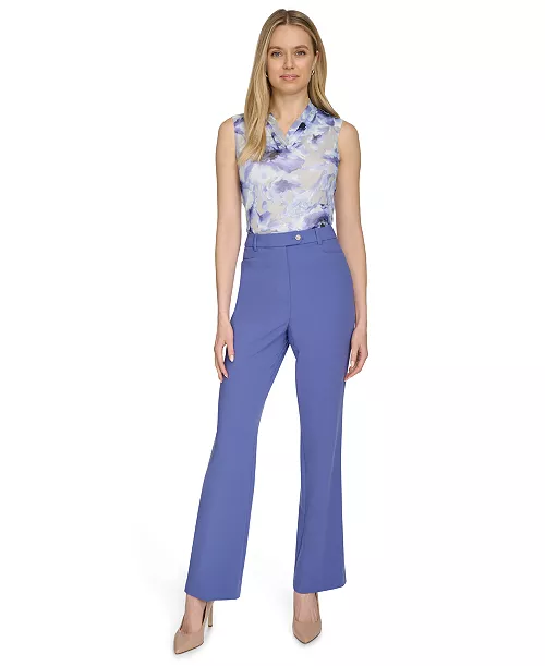 Calvin Klein Women's Lux Modern Fit Pants  MSRP $99