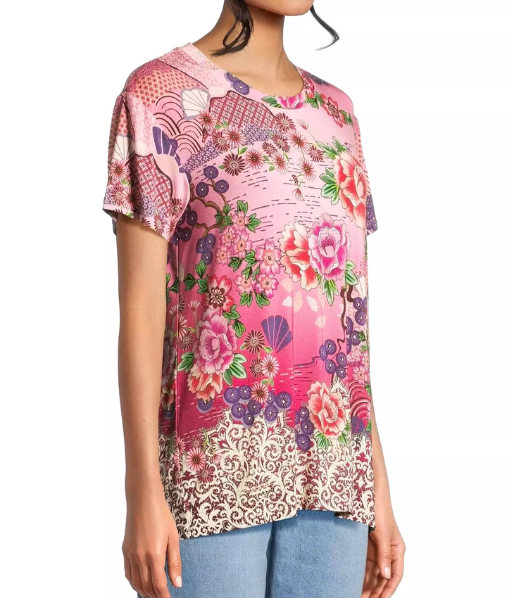 Johnny Was Loose Fit T-Shirt MSRP $115